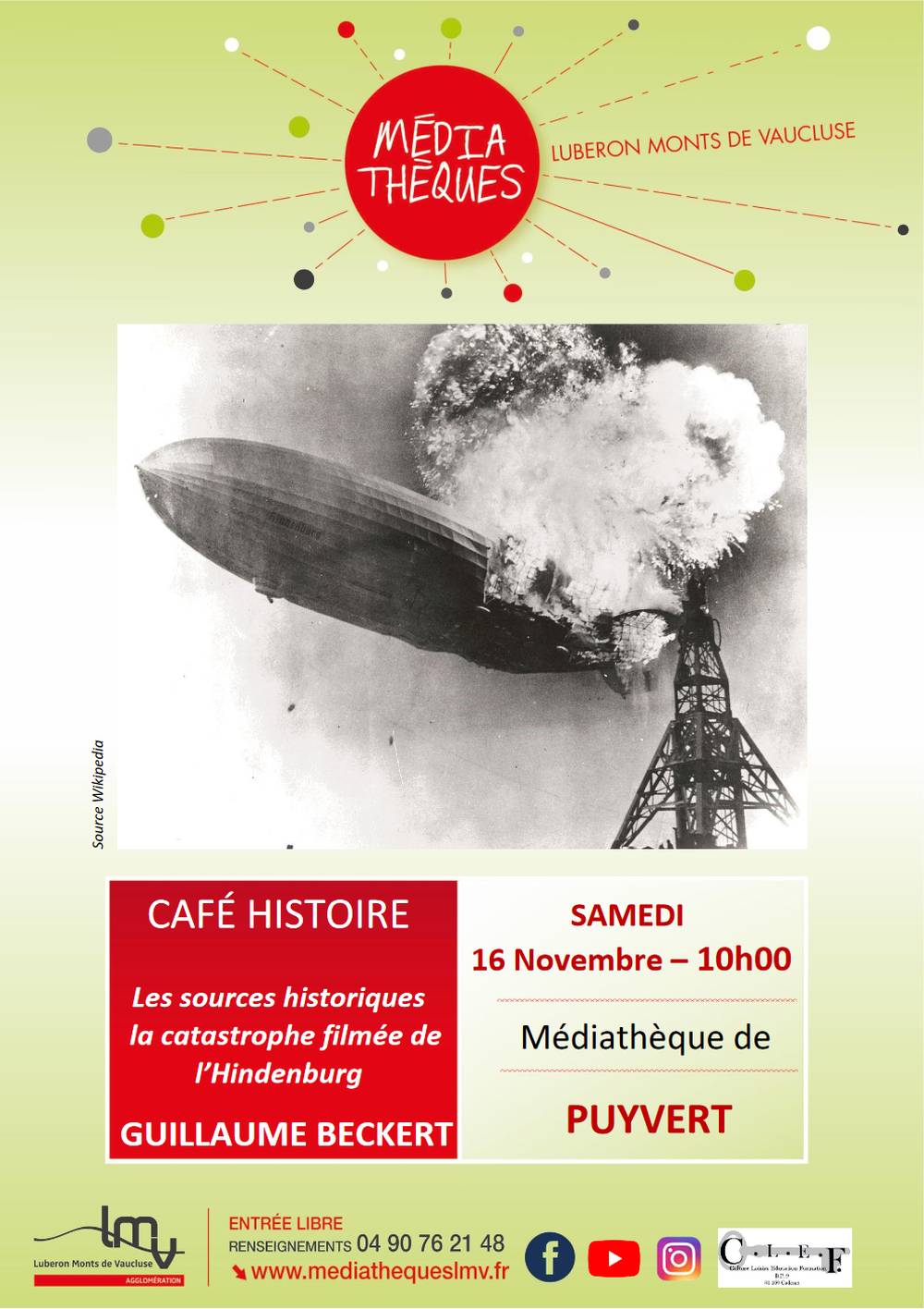 Les sources historiques : la catastrophe filmée de l’Hindenburg, fin de l’exploitation commerciale des dirigeables