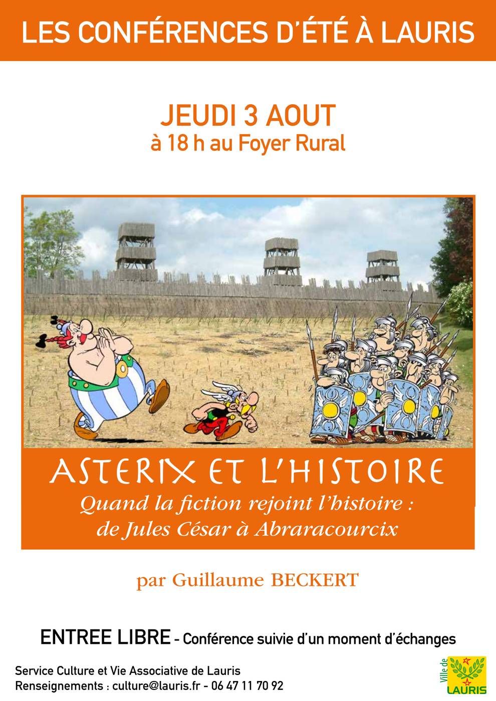 Astérix et l'Histoire, quand la fiction rejoint l'Histoire : de Jules César à Abracourcix